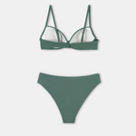 Fern Green Push Up Bikini Set (Pack of 3)