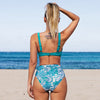Boho Rhapsody V Neck High Waist Bikini Set