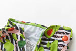 Avocado Print Ruffle Bikini Set