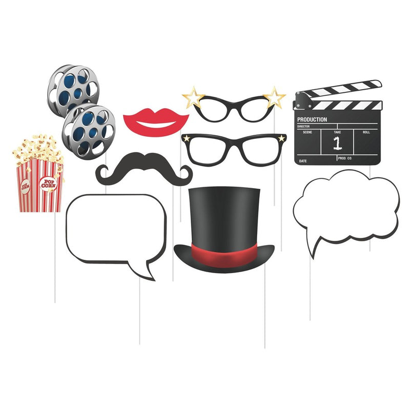 Hollywood Lights Photo Booth Props (10pc)