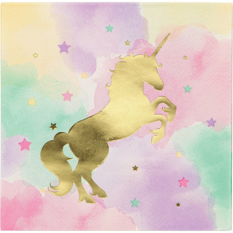 Unicorn Sparkle Lunch Napkin (Pack of 16)