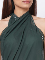 Olive Sequin Sarong