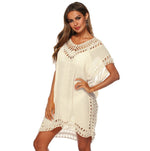 Knitted Crochet Detail Kaftan