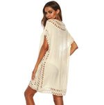 Knitted Crochet Detail Kaftan