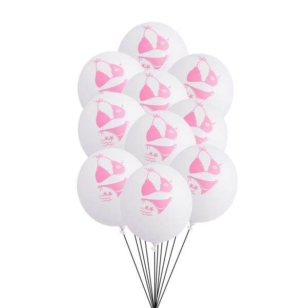 Bikini Print Latex Balloons (Pack of 10)