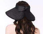 Wide Brim Roll-Up Straw Hat