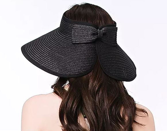Wide Brim Roll-Up Straw Hat