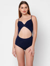 shop swimwear online esha lal the beach company - india online swimsuits - cheap fashion - Deep Blue swimsuit - Front cut out swimsuit - Nikki beach ready swimsuit - sexy swimwear - padded cups swimsuit 