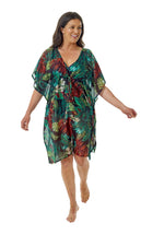 Tropical V-Neck Kaftan