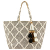 Geo Woven Beach Tote