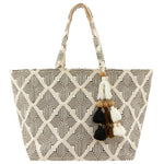Geo Woven Beach Tote