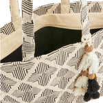 Geo Woven Beach Tote
