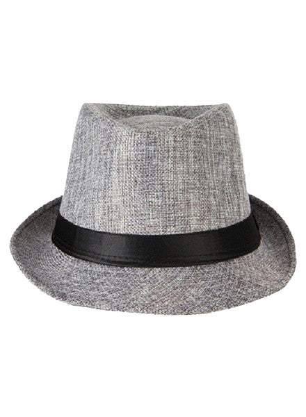 Classic Fedora Hat - Grey