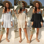 Crochet Ruffle Beach Holiday Cover Up