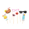 Tropical Flamingo Photo Booth Props (Pack Of 21)