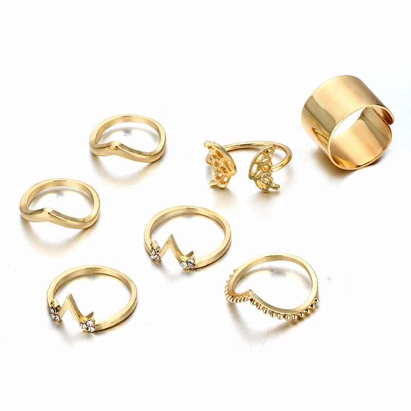 Star Butterfly V Shaped Ring Set