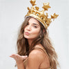 Golden Inflatable Crown Pool Float