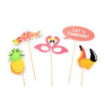 Tropical Flamingo Photo Booth Props (Pack Of 21)