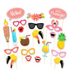 Tropical Flamingo Photo Booth Props (Pack Of 21)