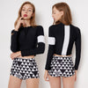 UV Sun Protection Aztec High Neck Rash Guard Set