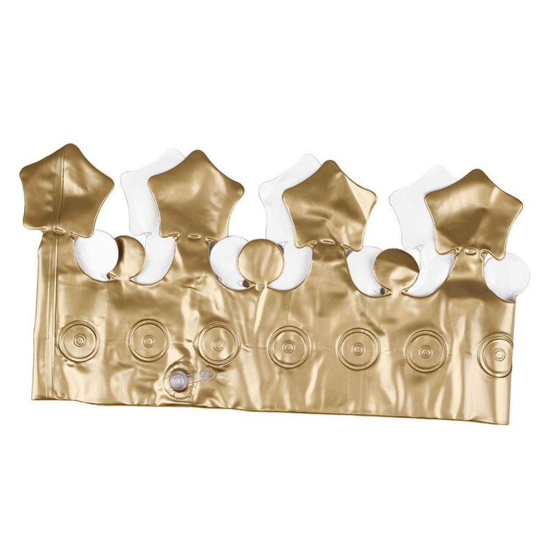 Golden Inflatable Crown Pool Float