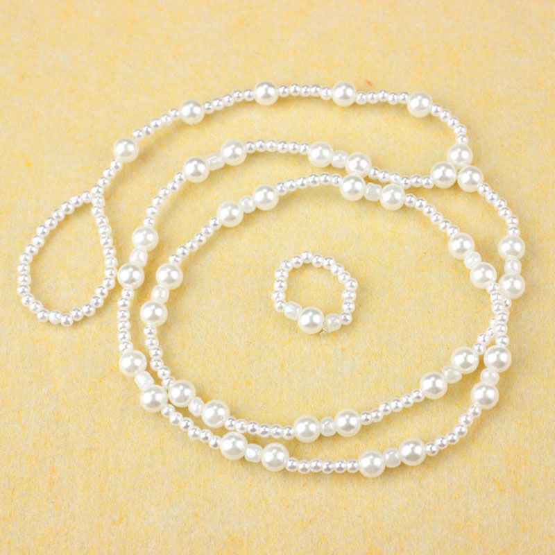 Pearl Barefoot Anklet Set