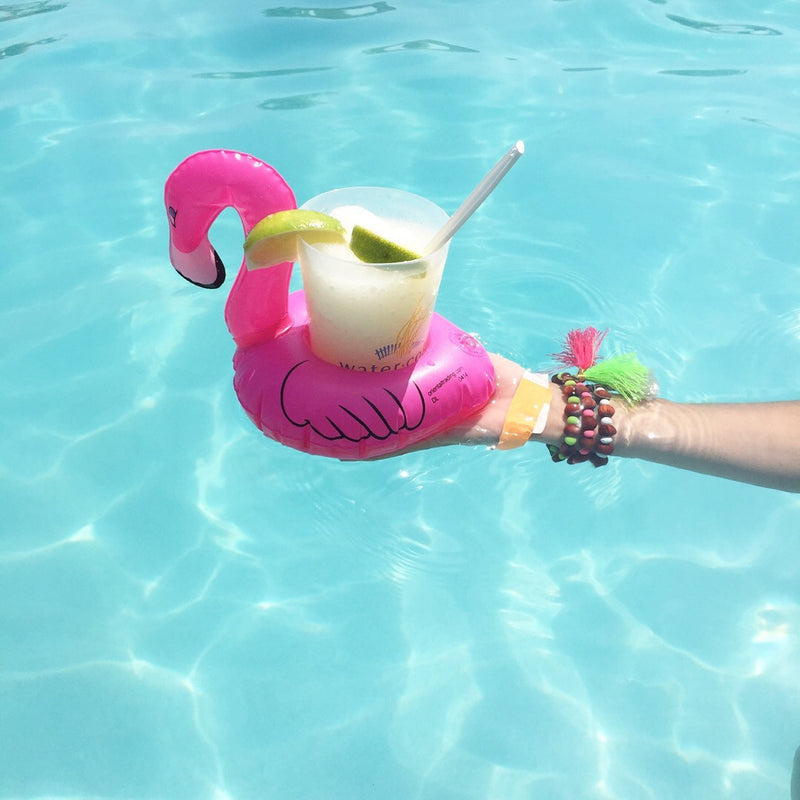 Inflatable Flamingo Drink Holder (Pack of 2)