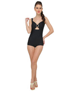 Lady in Black Swimsuit