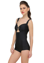 Lady in Black Swimsuit