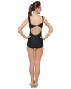 Lady in Black Swimsuit