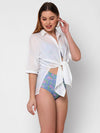 Beach Shirt Online India The Beach Company India Esha Lal Fashion Swimwear Beachwear party wear pool party beach side shop online India the beach company women dresses cute travel trip clothes cod free delivery discount design stylish embroidery woven cotton tie up shirt fashion modern 