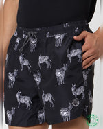 The Beach Company - Online Swimwear store - Buy mens swim shorts online - Zebra print swimming shorts for boys