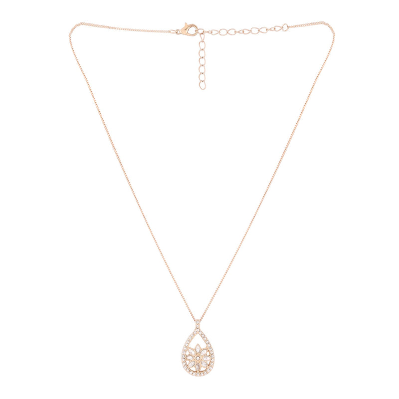 Vintage Solid 14K Gold Teardrop Pendant Necklace – Boylerpf