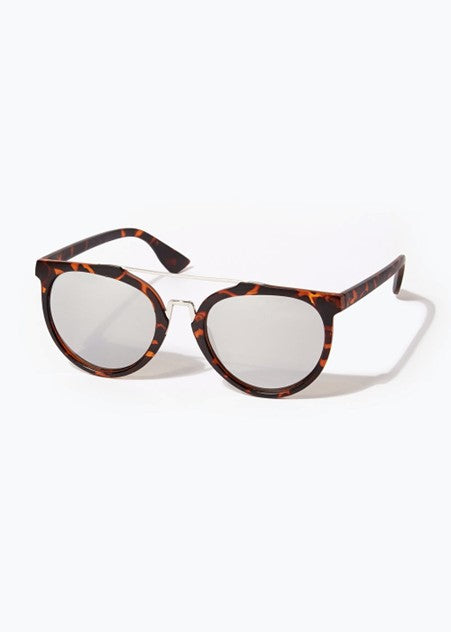 Tortoiseshell Brow Bar Sunglasses