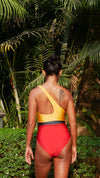 Germany - Color Block One Shoulder Swimsuit