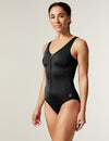 The Beach Company India - black zip costume -  one piece black costume - black swimming costume for ladies - Buy Classic black swimwear Online