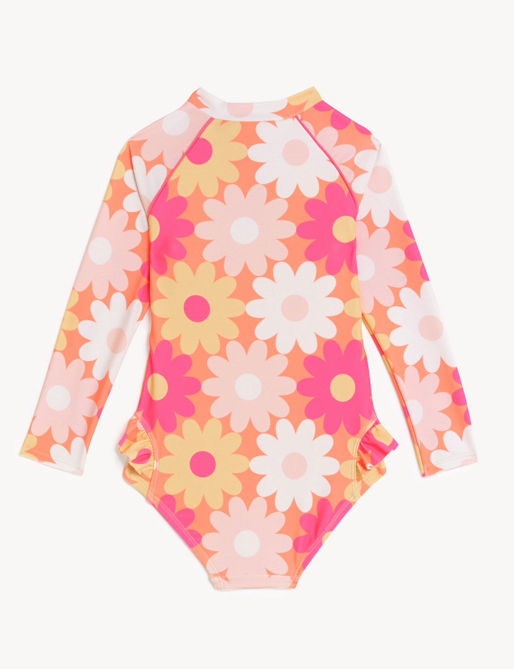 The Beach Company India - Buy branded girls swimwear online - Floral Long Sleeve Swimsuit for young girls - branded swimwear for kids