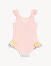 Online swimwear store - pink swimming costume for young girls - shop for low cost cute swimwear for girls online at the Beach Company India