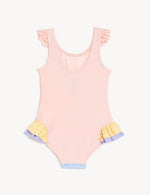 Online swimwear store - pink swimming costume for young girls - shop for low cost cute swimwear for girls online at the Beach Company India