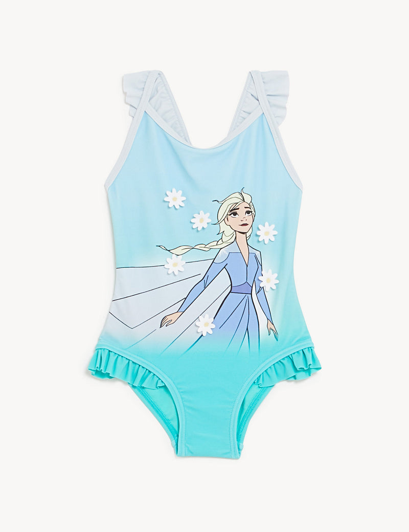 The Beach Company India - Shop branded girls swimwear online - Disney Frozen Swimsuit for kids - Elsa design swimwear for young girls - disney swimming costume for girls