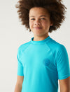 Bright Aqua Short Sleeve Rash T-Shirt