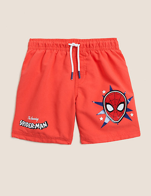 The Beach Company India - Buy kids swimwear online - Spider-Man Swim Shorts for boys - marvel swimwear for kids - boys superhero swimming costume