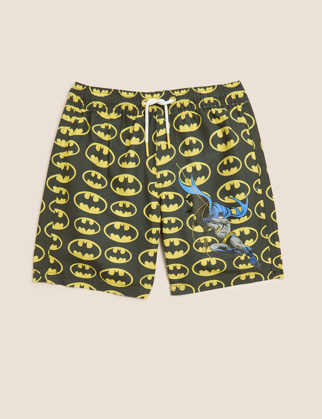The Beach Company - buy boys swimming shorts online in India - batman design swimwear for kids - DC swim shorts for boys