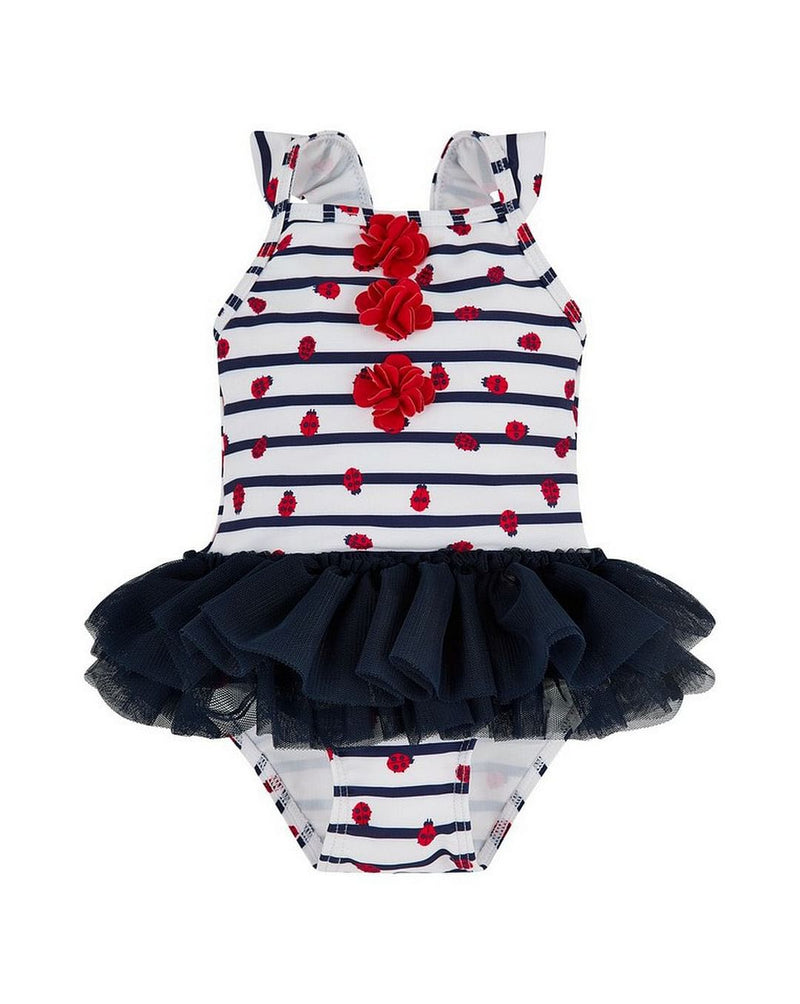 Ladybird Stripe Tutu Swimsuit