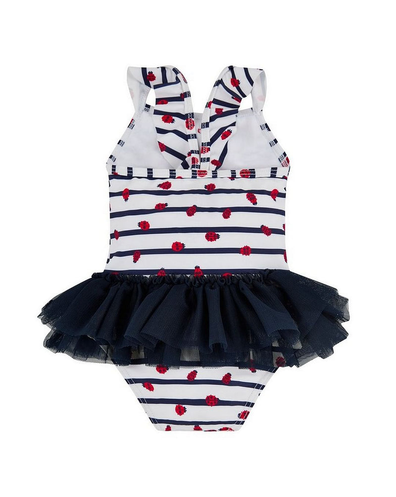 Ladybird Stripe Tutu Swimsuit