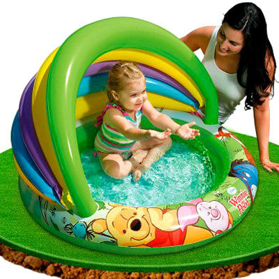 Intelligent Winnie The Pooh Baby Pool (Multicolor) Inflatable Swimming Pool  (Multicolor) I Water and pool time play is a great way to practice physical development.Your kids would have a great fun playing in this kabello swimming pool for this summer!