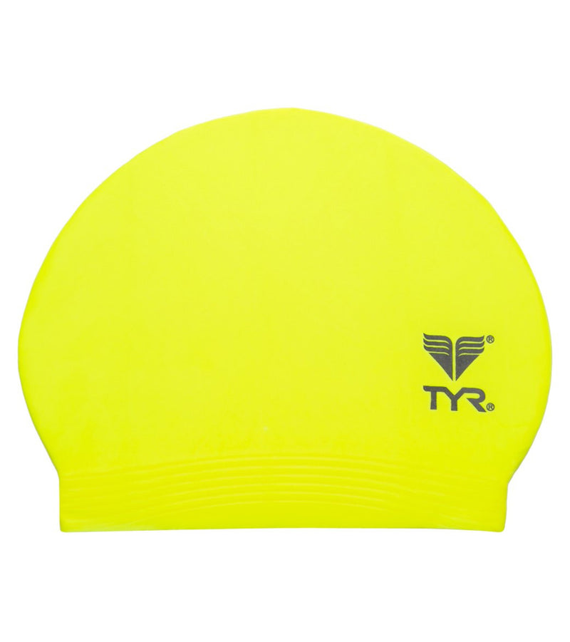 TYR Latex Swim Cap Pop Yellow