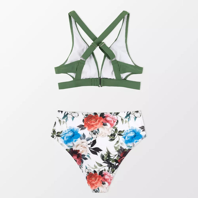Forest Adventure Mid Rise Pluse Size Bikini Set