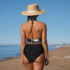 Plunge Halter Neck Bikini Set