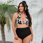 The Beach Company - two piece plus size sets - floral high waist bikinis - online store for women swimwear